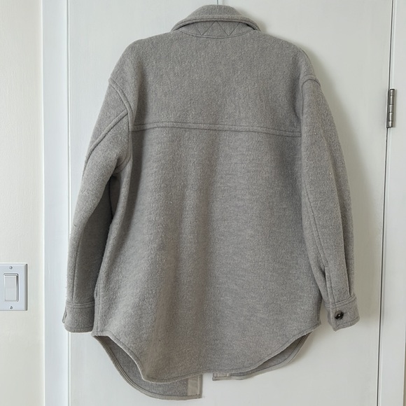 Aritzia Wilfred Ganna Jacket Heather Light Grey M EUC - Picture 9 of 9